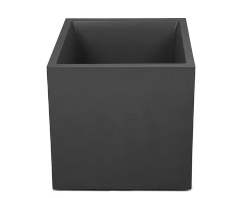 ONDIS24 Blumenkasten Vulkan Pierre 50 - Blumenkasten in Vulkanstein-Optik, doppelwandig mit Wasserspeicher, ideal für stilvolle Pflanzenarrangements auf Terrasse oder Balkon.