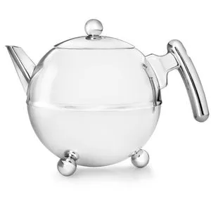 Bredemeijer Tee-Kanne Duet Bella Ronde in silber von Bredemeijer