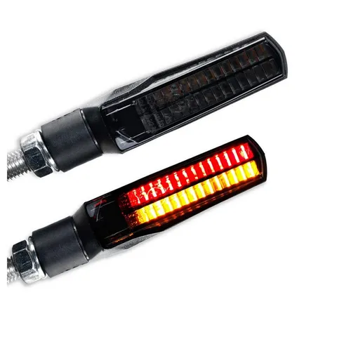 Lumitecs Blinker LED Blinker Rücklicht für Chopper / Custombike Muscle TX5 schwarz getö