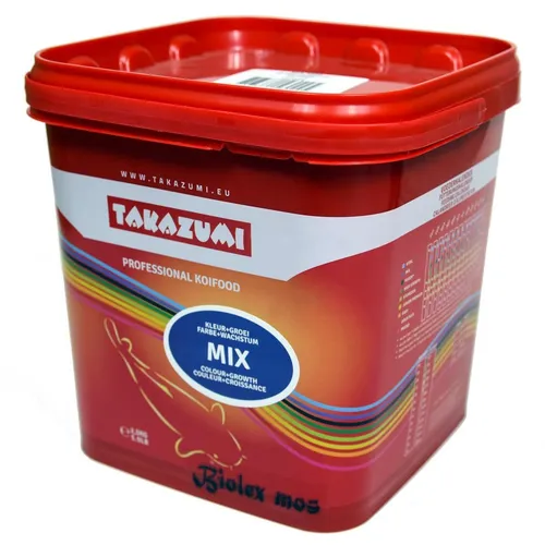 TAKAZUMI Mix Futter 4,5 mm Wachstum gute Farbentwicklung Koi Fisch Teich 2,5 kg