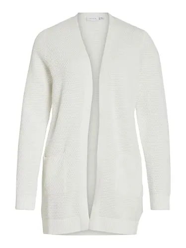 Vila Strickjacke VIDALO L/S KNIT CARDIGAN- NOOS in Weiß XL (42) - Modische Strickjacke aus 100% Baumwolle, pflegeleicht und ideal für jeden Anlass. Perfekt für stilvolle Layering-Looks.