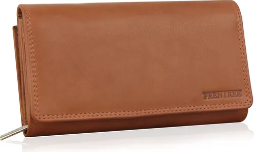 Frentree® Damen Geldbörse aus echtem Nappaleder in braun von Frentree