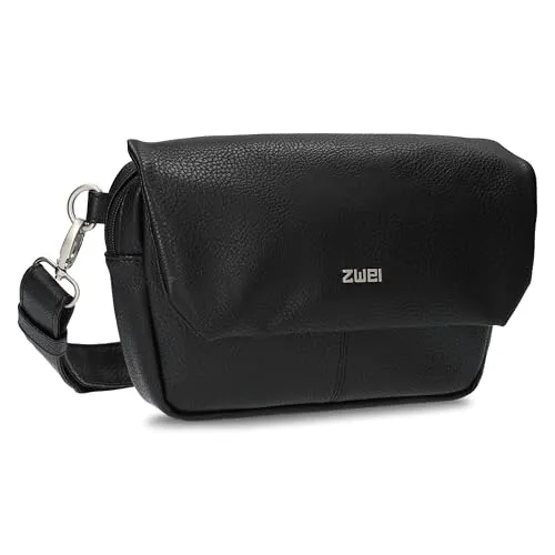 Zwei Damen Hip Bag Mademoiselle.M MH40 - Elegante Crossbody Bag - Gürteltasche im klassisch-eleganten Stil aus hochwertigem Kunstleder, vielseitig tragbar und mit 2 Litern Volumen für Ordnung und Sicherheit im Alltag.