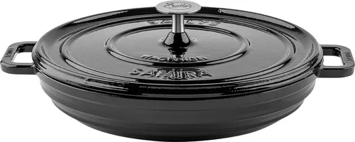 Sallys Aufgusstopf - Gusseisentopf Samira, 3 Liter für perfektes Garen - Pfannen aus robustem Gusseisen, ideal für Schmorgerichte und gleichmäßige Wärmeverteilung, sorgt für perfekte Röstaromen und saftiges Gargut.