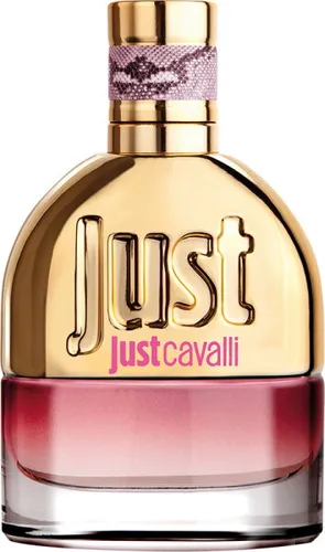 Roberto Cavalli Just Cavalli for Her Eau de Toilette 50 ml - Pudriges Parfum, das weibliche Sinnlichkeit und Sexappeal verkörpert – ein aufregender Duft mit Neroli und Tiaré-Blume für die abenteuerlustige Frau.