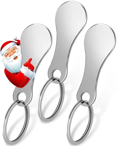 Einkaufswagenlöser Schlüsselanhänger | Einkaufschip für Einkaufswagen aus Edelstahl | Einkaufswagen-Tool | Schlüsselanhänger 3