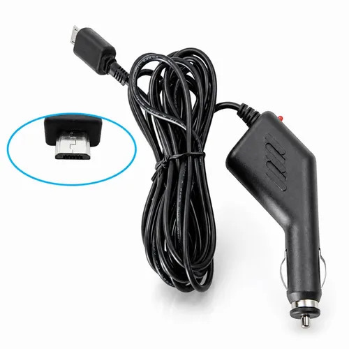 J36C Kfz Auto Ladegerät mit 350 cm Micro-USB-Ladekabel, extra lang, kompatibel