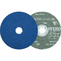 COMBICLICK Fiberscheibe Ø 115 mm VICTOGRAIN-COOL36 für Stahl und Edelstahl