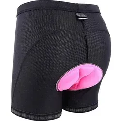 Fahrradunterhose Damen 4D Gepolstert Elastisch Atmungsaktiv S Schwarz