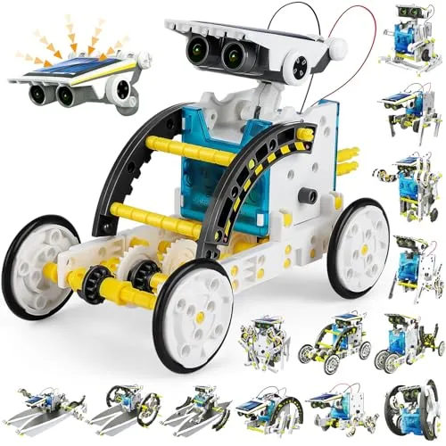 Solar Roboter Spielzeug 13 in 1 Pädagogisches Wissenschaftsset, Bauspielzeug Roboter-Geburtstagsgeschenke Spielzeug für Jungen und Mädchen im Alter von 9 10 11 12 13 14 Jahren