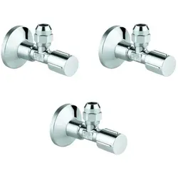 Grohe Eckventil 22037000 3er Set 1/2 Zoll x 3/8 Zoll