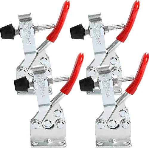 Kniehebelspanner Schnellspanner, 4Pcs Toggle Clamp GH-201-B, 90kg