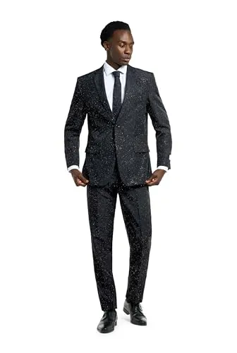 OppoSuits Glitzy Glitter Anzug in schwarz von OppoSuits