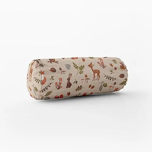 Kissenhülle Forest Waldtiere Natur div. Größen von SCHÖNER LEBEN, Größe:15x40cm (ØxB) Nackenrolle