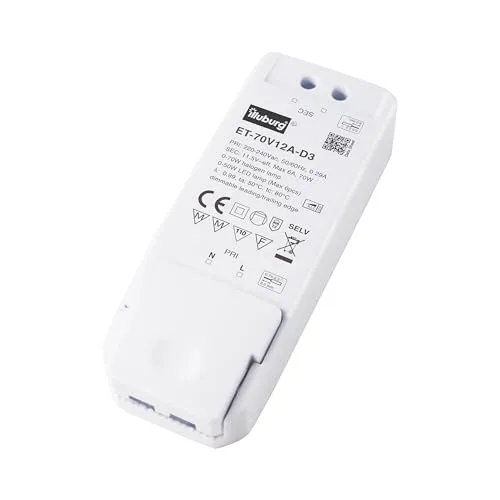 illuburg Trafo 12V AC Dimmbar Triac 70W für MR11 MR16 G4 GU5.3 GY6.35 LED Halogen Netzteil Treiber Transformator Vorschaltgerät Driver
