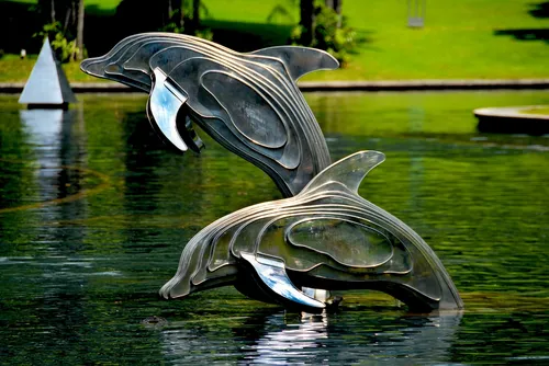 hansepuzzle 54591 - Delphine Puzzle, 2000 Teile, Tierwelt, 90,0 x 60,0cm mit hochwertiger Aufbewahrung, Kartonbox und wiederverschließbarem Beutel