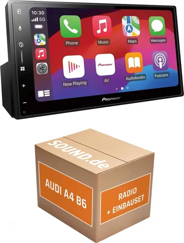 Pioneer SPH-DA77DAB Autoradio Einbaupaket für Audi A4 B6