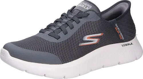 Skechers Herren Go Walk Flex Up Hands Free Slip-ins Sneaker, GRAU, 40 EU - Wanderschuhe mit freihändigen Slip-Ins für einfache Passform und ULTRA GO-Dämpfung. Ideal für aktive Männer, die Komfort und Flexibilität suchen.