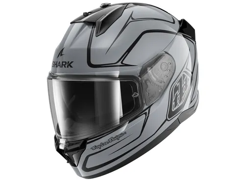 Shark D-Skwal 3 Drone Helm Silber Schwarz Gr. M 57/58 - Motorradhelm mit klarem Visier, inklusive Pinlock 70 Max Vision® für optimale Sicht. ECE 22.06 Zulassung und schnelles, werkzeugloses Visierentfernungssystem.