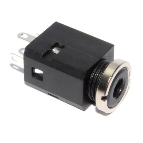 3,5 mm 3 Polig Stereo Klinkenstecker Buchse Löten Chassis Montage Gerade [5 Stück]