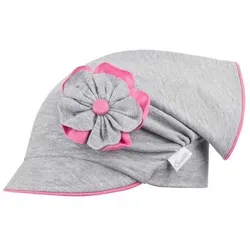 Smarilla Schirmmütze Kopftuch Mädchenmütze Sommermütze Kappe Baumwolle grau 46/48