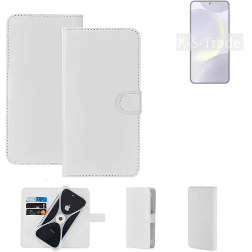 Schutzhülle für Samsung Galaxy S24 Hülle + Bumper weiss Flipstyle Tasche Book