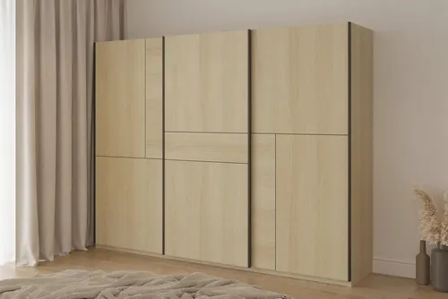 Kleiderschrank DEVORAH 270 cm mit Schiebetüren von VENETI
