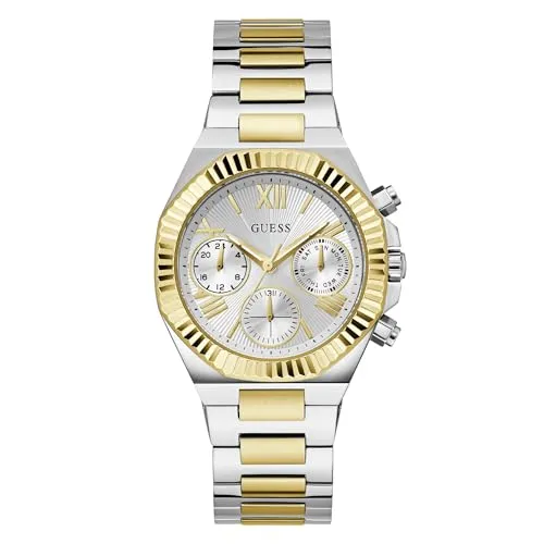 Guess Damen Multifunktionsuhr EQUALITY GW0769L3 Silber und Gold - Silber