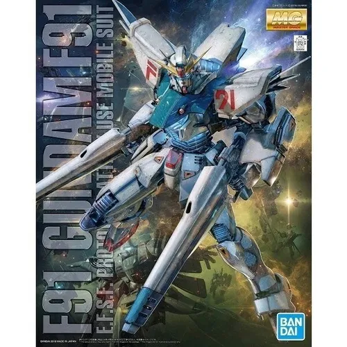 BANDAI SPIRITS Gundam F91 VER. 2.0 BL - Vollbeweglicher Modellbausatz - Figur-Modellbausätze - Made in Japan, kein Kleber oder Anstrich nötig, perfekt für Fans von Mobile Suit Gundam!
