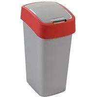 Abfallbehälter mit Schwing-\/Klappdeckel | 25 Liter Fassungsvermögen - Haushaltszubehör - Robuster Abfallbehälter mit multifunktionalem Deckel für einfache Abfalltrennung und Hygiene, ideal für Zuhause und Gewerbe.