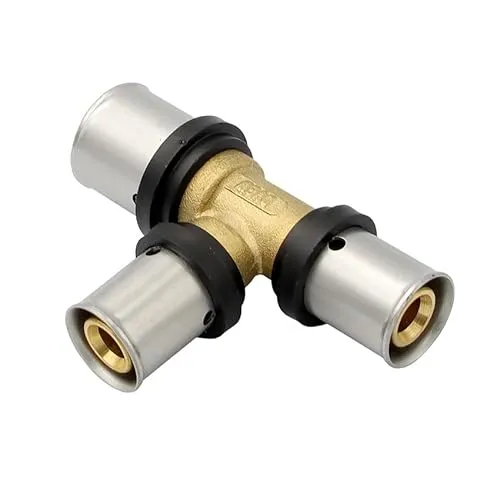 Pipetec Pressfitting T Stück 20x16x16 mm TH Kontur Verbundrohr, DVGW, TH-Profil