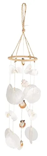 dekorativer maritimer Dekoanhänger Windspiel Muschelmobile mit echten Muscheln