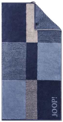Joop! Duschtuch Divided Squares in blau von JOOP!