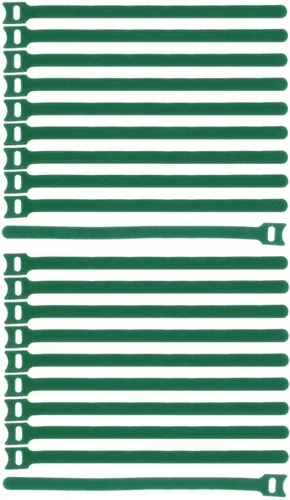 Kabelklettband 300 x 28 mm grün Kabel Klettband Kabelbinder Klett Binder VT 20 x