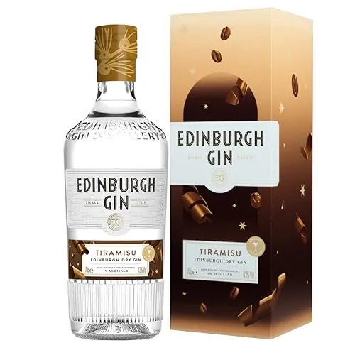 Edinburgh TIRAMISU Dry Gin 43% Vol. 0,7l - Exklusiver Gin mit Tiramisu-Aromen, perfekt für kreative Cocktails und Genussmomente. Ideal für Gin-Liebhaber und Dessert-Fans.