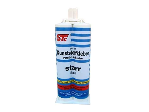 STC 2K PUR Kunststoffkleber starr 50 ml Kfz Industriekleber Kunststoffreparatur