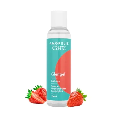 AMORELIE Care – Gleitgel Erdbeere Wasserbasiert Vegan (150ml)