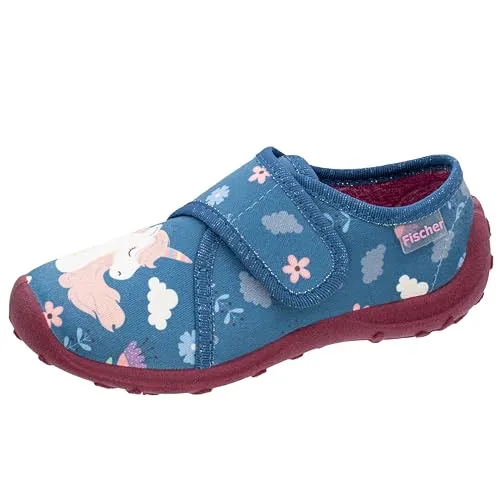 Fischer Fischer Kinder Hauschuhe mit Klett Hausschuh