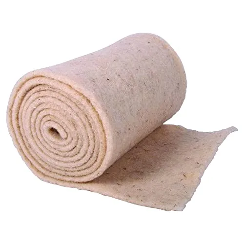 NOOR Wickelstreifen aus Schafwolle 20 x 200cm I Naturweiße Winterschutzmatte für Topfpflanzen I 100% Naturfaser-Frostschutz für Pflanzen I Vernadelt I ca. 4mm Stärke