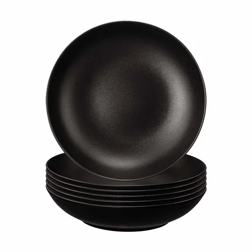 Seltmann Weiden Liberty Velvet Black Suppenteller 6er Set in schwarz von Seltmann Weiden