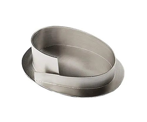 Kerzenleuchter für Ovalkerzen 6 x 9 cm, Außendurchmesser 9 x 12 cm, Innen 6,2 x 9,2 cm, H 3 cm, für Kerzen Kerzen 6 x 9 cm