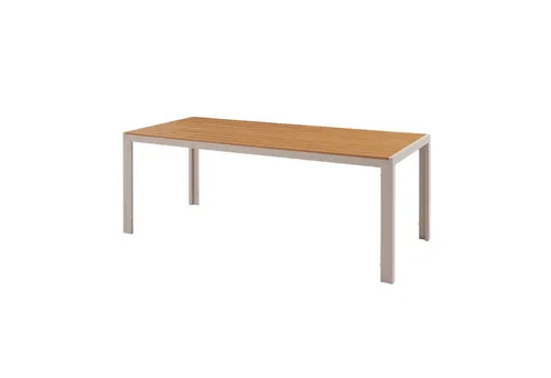 riess-ambiente Gartentisch DESIGNO 205cm - Wetterfester Outdoor-Tisch für bis zu 8 Personen, aus langlebigem WPC und pulverbeschichtetem Aluminium – ideal für moderne Terrassen und Grillpartys.