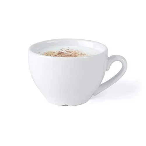 Holst Porzellan CL 004 Kaffee/Cappuccino Obere 0,20 l classico, weiß, 11,3 x 8.9 x 5.9 cm, 6 Stück