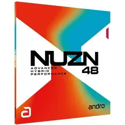 ANDRO NUZN 48 Tischtennisbelag (Rot, 2,1mm) – Hochwertiger Belag für präzise Ballkontrolle