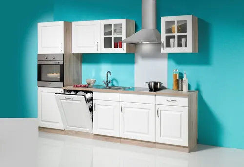 wiho Küchen Küchenzeile Tilda, inkl. E-Geräte, mit autarkem Kochfeld, Breite 280 cm