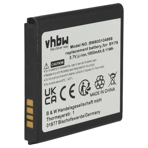 vhbw 1x Akku kompatibel mit Alcatel One Touch 992, 6010, 6010D, 991 Play, 991D, 992D, 991 Handy Smartphone Telefon (1650 mAh, 3,7 V, Li-Ion)