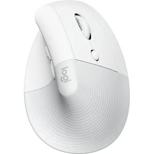 Logitech Lift for Business - Ergonomische vertikale Maus (kabellos, weiß) - Mäuse mit ergonomischem Design für maximalen Komfort und reduzierte Handgelenkbelastung, ideal für lange Arbeitstage.