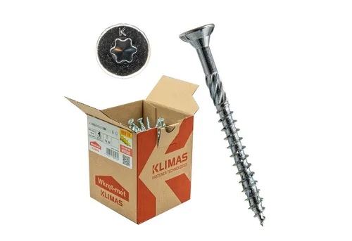 Klimas Schraube Senkkopfschraube für holz - weiß, (400 St)