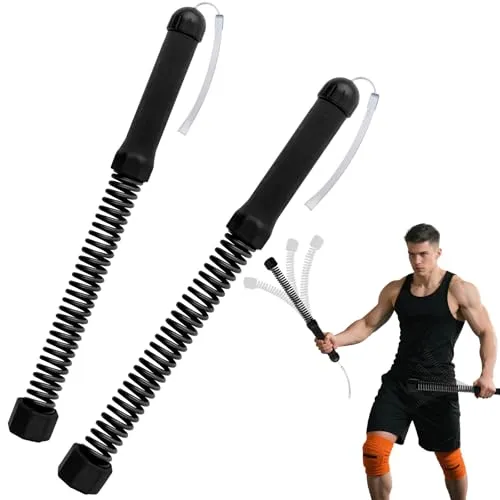 Produktbild Neues Upgrade Battle Ropes Ohne Seil, 2pcs Tragbar Schwere Battle Ropes, Ganzkörpertrainingsgeräte Robuste Rutschfester Griff, Power Ropes für Innenräume im Freien Training, Boxen Und Training