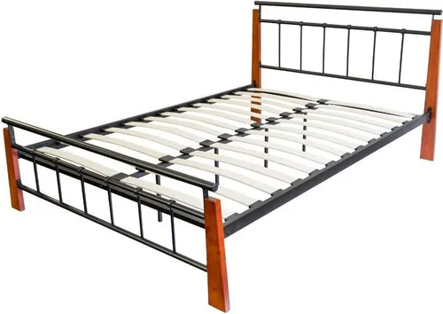 Homestyle4u Metallbett 160 x 200 mit Lattenrost in braun von Homestyle4u